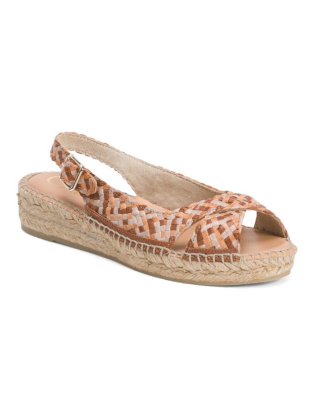 GAIMO Made In Spain Leather Woven Espadrille Slingback Sandals NEW IN BOX